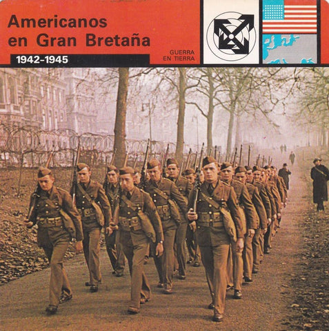 FICHA GUERRA EN TIERRA: AMERICANOS EN GRAN BRETAÑA. 1942-1945