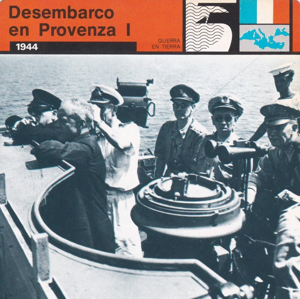 FICHA GUERRA EN TIERRA: DESEMBARCO EN PROVENZA I. 1944