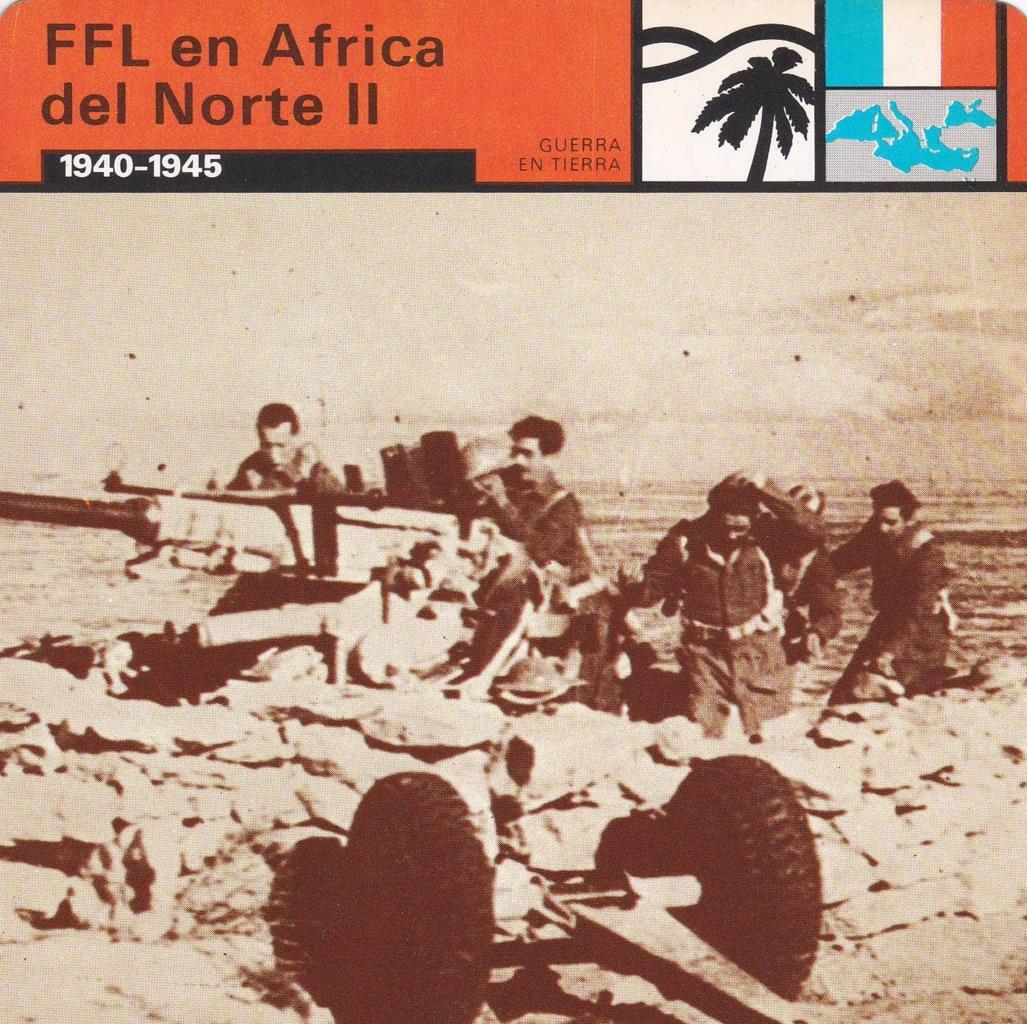 FICHA GUERRA EN TIERRA: FFL EN AFRICA DEL NORTE II. 1940-1945