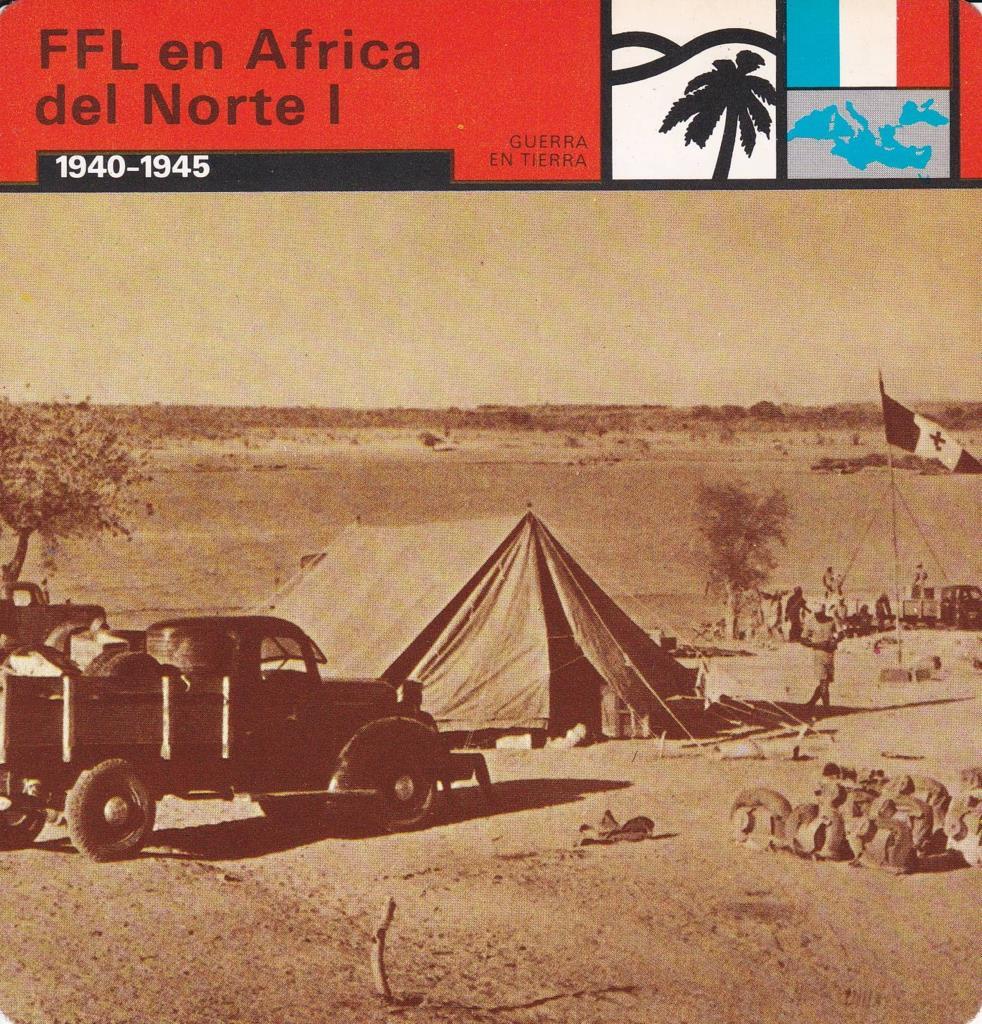 FICHA GUERRA EN TIERRA: FFL EN AFRICA DEL NORTE I. 1940-1945