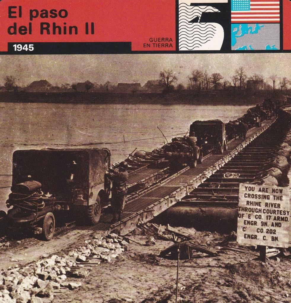 FICHA GUERRA EN TIERRA: EL PASO DEL RHIN II. 1945