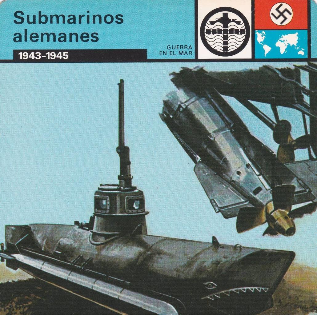 FICHA GUERRA EN EL MAR: SUBMARINOS ALEMANES. 1943-1945