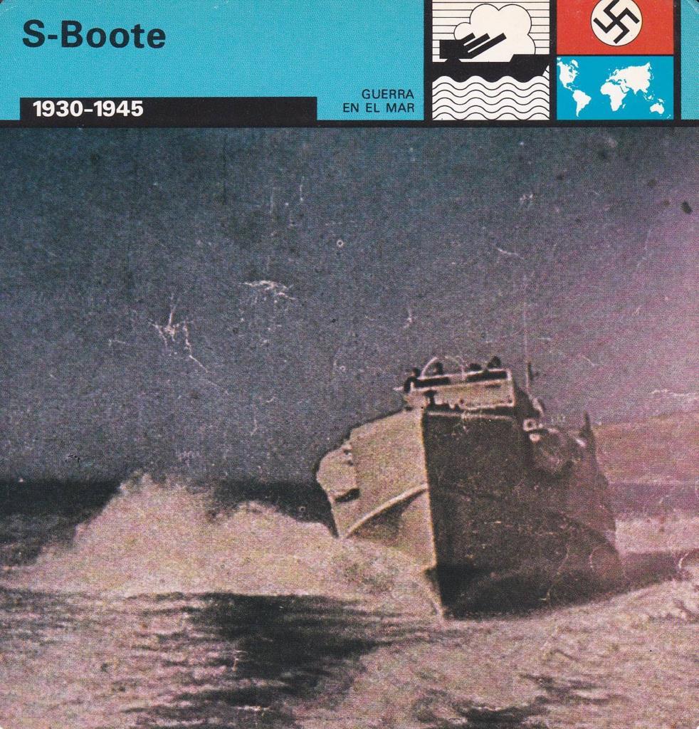 FICHA GUERRA EN EL MAR: S-BOOTE. 1930-1945