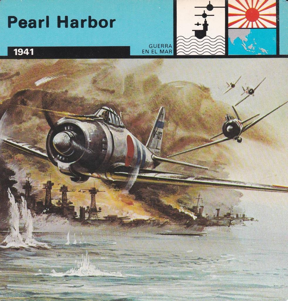 FICHA GUERRA EN EL MAR: PEARL HARBOR. 1941