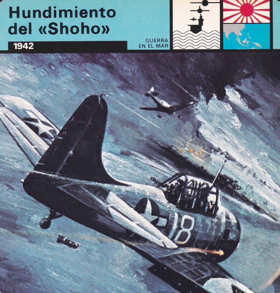 FICHA GUERRA EN EL MAR: HUNDIMIENTO DEL "SHOKO". 1942