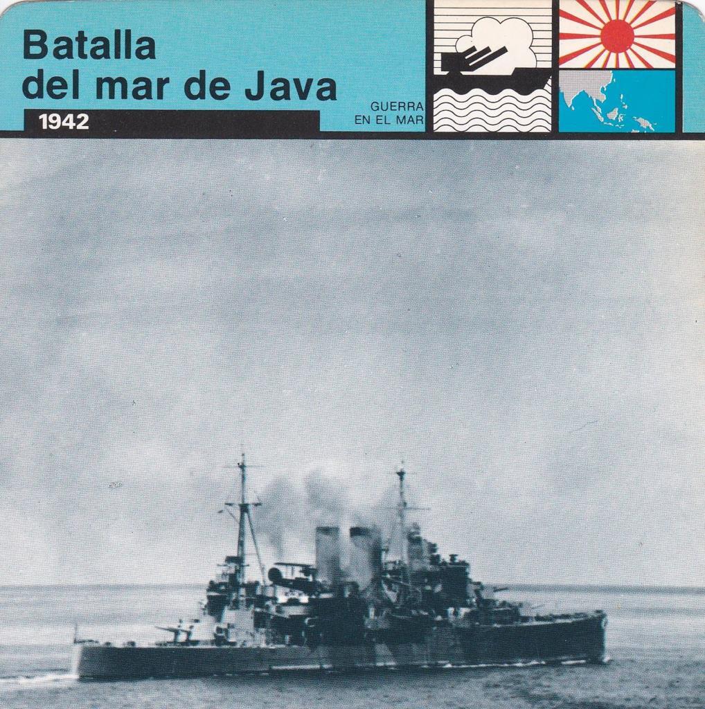 FICHA GUERRA EN EL MAR: BATALLA DEL MAR DE JAVA. 1942