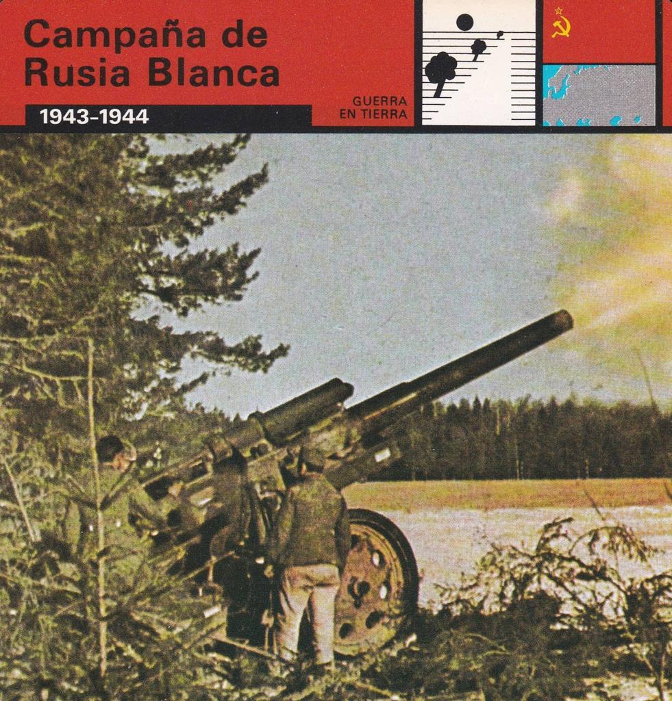 FICHA GUERRA EN TIERRA: CAMPAÑA DE RUSIA BLANCA. 1943-1944