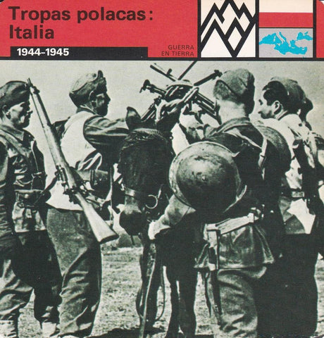 FICHA GUERRA EN TIERRA: TROPAS POLACAS: ITALIA. 1944-1945