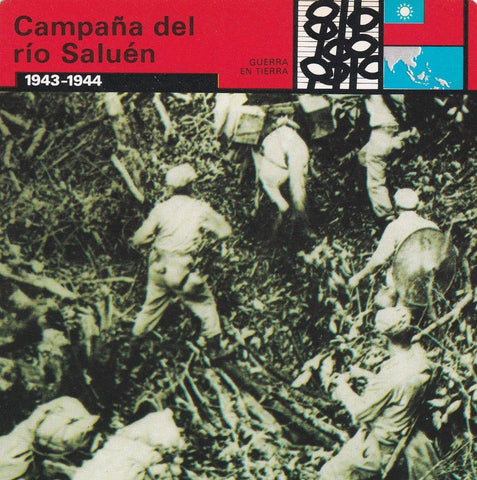 FICHA GUERRA EN TIERRA: CAMPAÑA DEL RIO SALUEN. 1943-1944