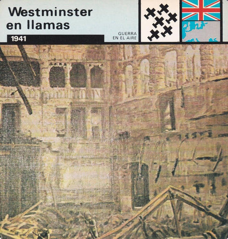 FICHA GUERRA EN EL AIRE: WESTMINSTER EN LLAMAS. 1941