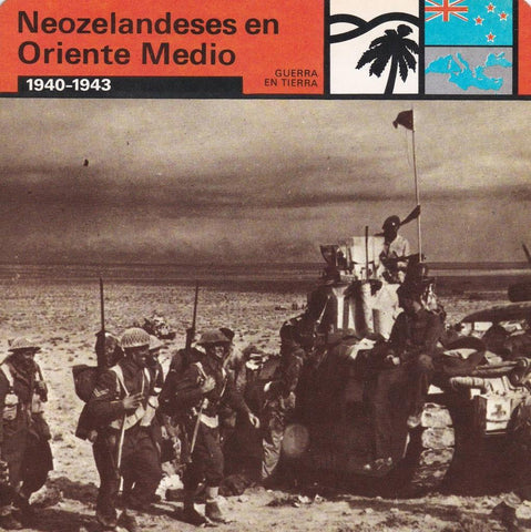 FICHA GUERRA EN TIERRA: NEOZELANDESES EN ORIENTE MEDIO. 1940-1943