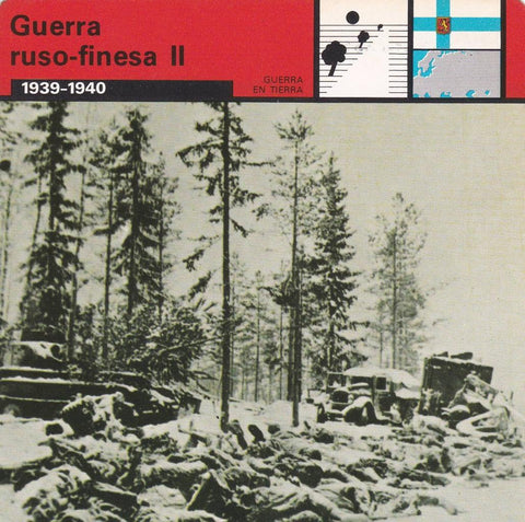 FICHA GUERRA EN TIERRA: GUERRA RUSO-FINESA II. 1939-1940