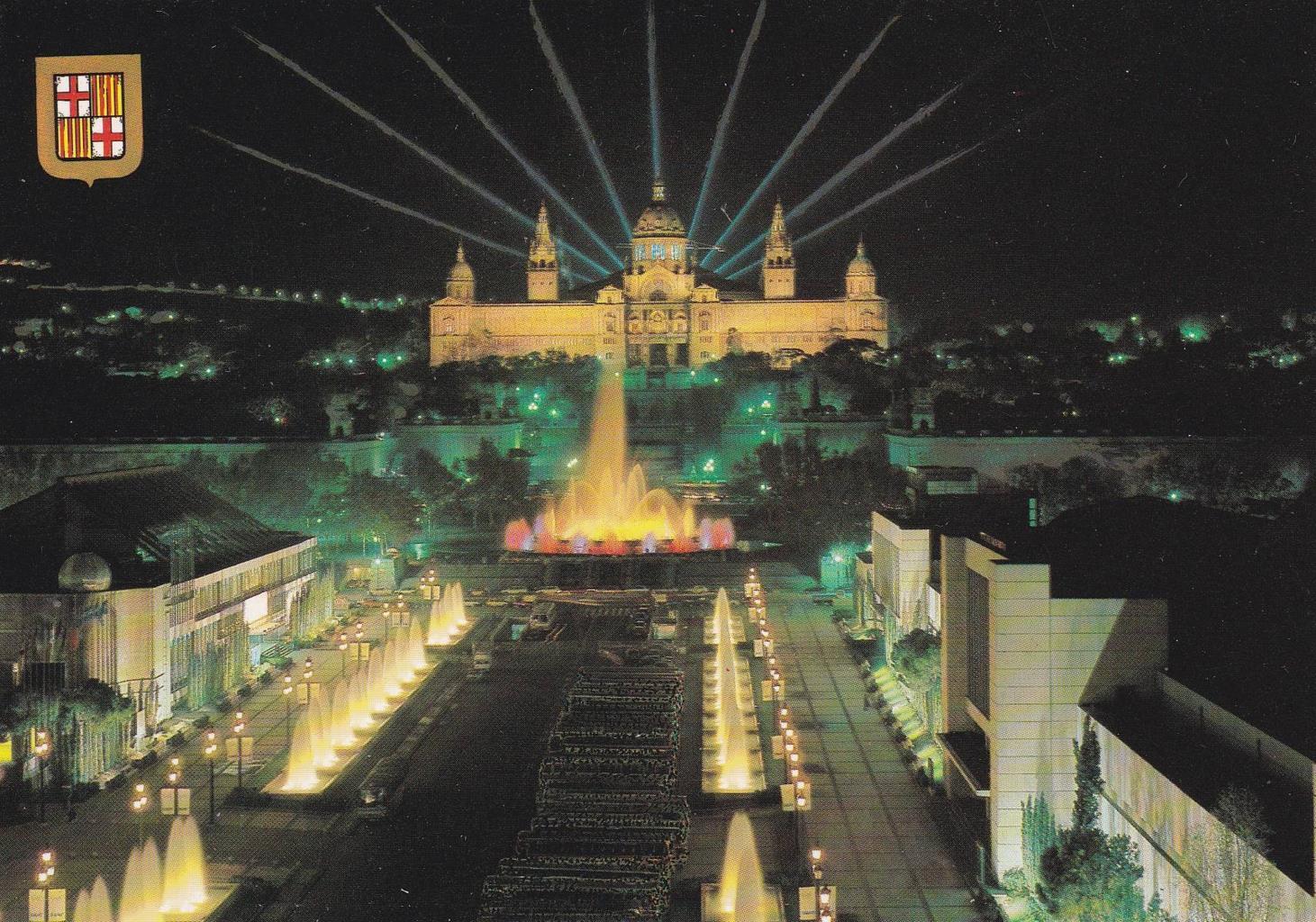 POSTAL B11710: BARCELONA: FUENTE LUMINOSA DE MONJUÏC. DIVERSOS ASPECTOS