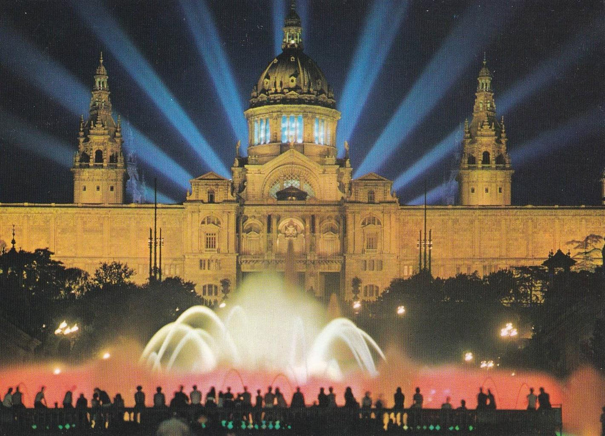 POSTAL B11708: BARCELONA: FUENTE LUMINOSA DE MONJUÏC. DIVERSOS ASPECTOS