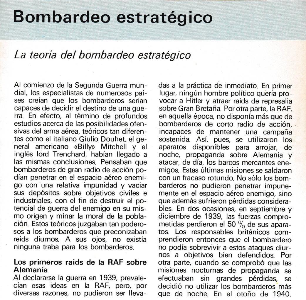 CRONOLOGIA: BOMBARDEO ESTRATEGICO. TRIPTICO