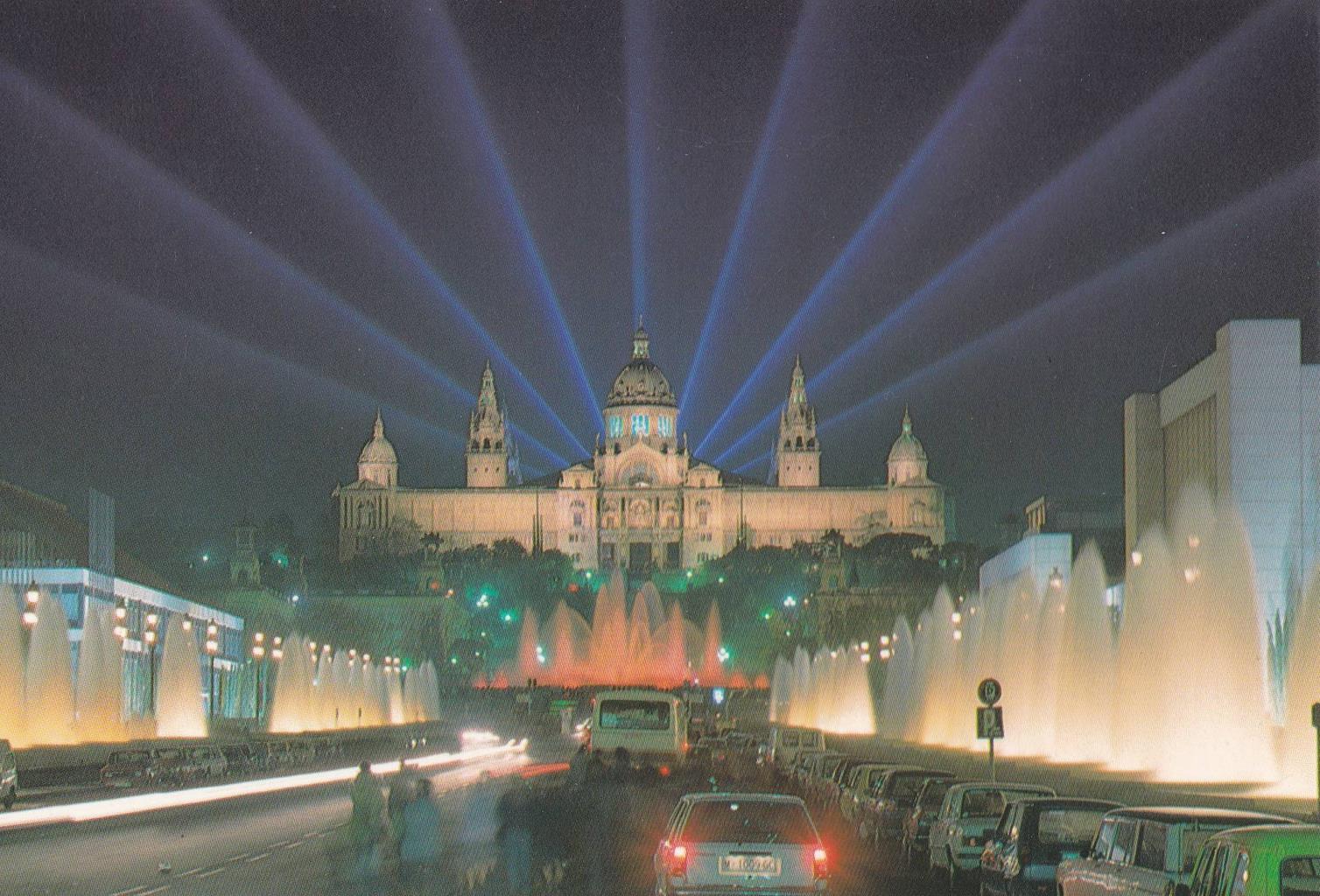 POSTAL B11712: BARCELONA: FUENTE LUMINOSA DE MONJUÏC. DIVERSOS ASPECTOS