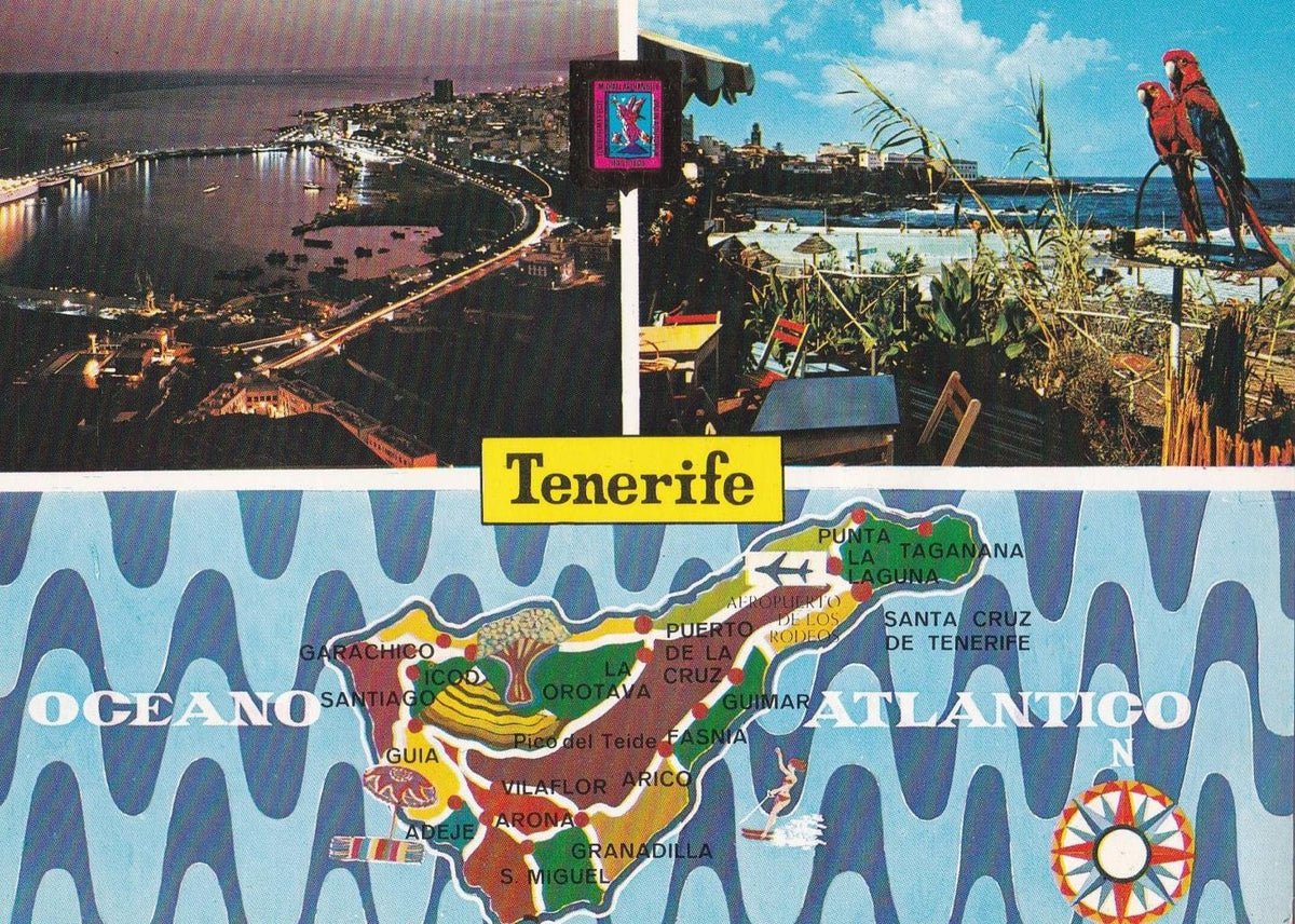 POSTAL B11735: TENERIFE: VISTA NOCTURNA