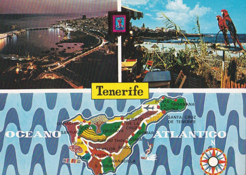 POSTAL B11735: TENERIFE: VISTA NOCTURNA