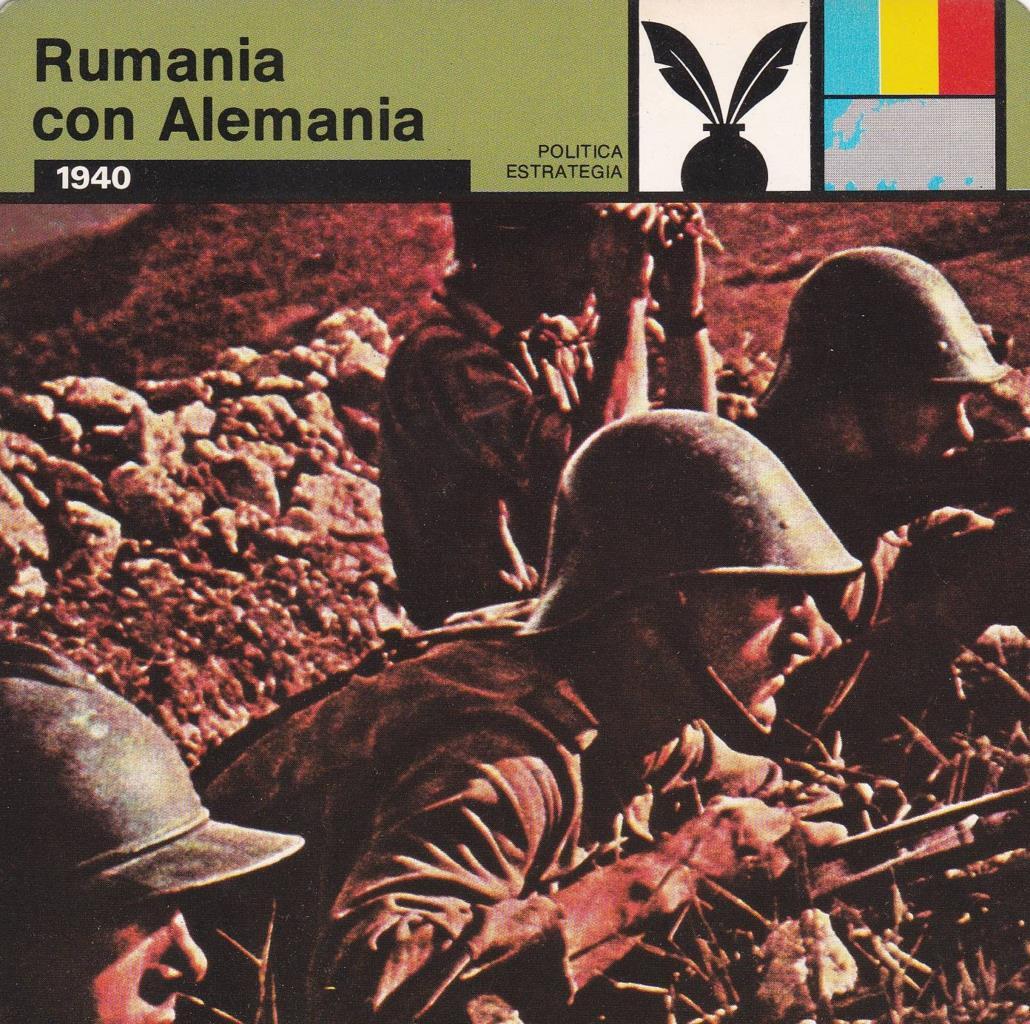 FICHA POLITICA, ESTRATEGIA: RUMANIA CON ALEMANIA. 1940