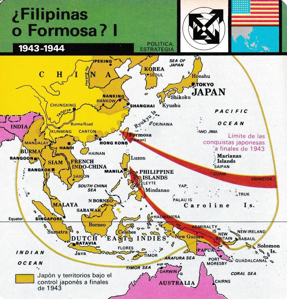 FICHA POLITICA, ESTRATEGIA: ¿FILIPINAS O FORMOSA? I. 1943-1944
