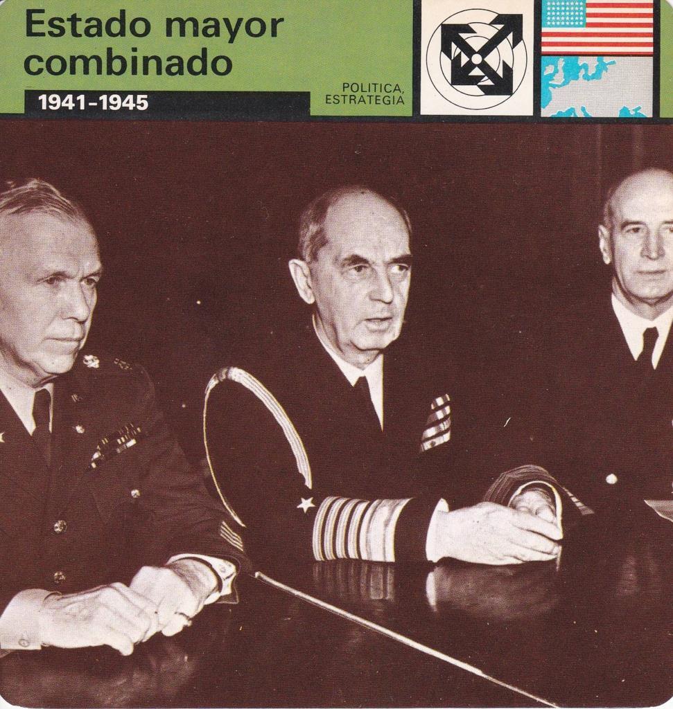 FICHA POLITICA, ESTRATEGIA: ESTADO MAYOR COMBINADO. 1941-1945