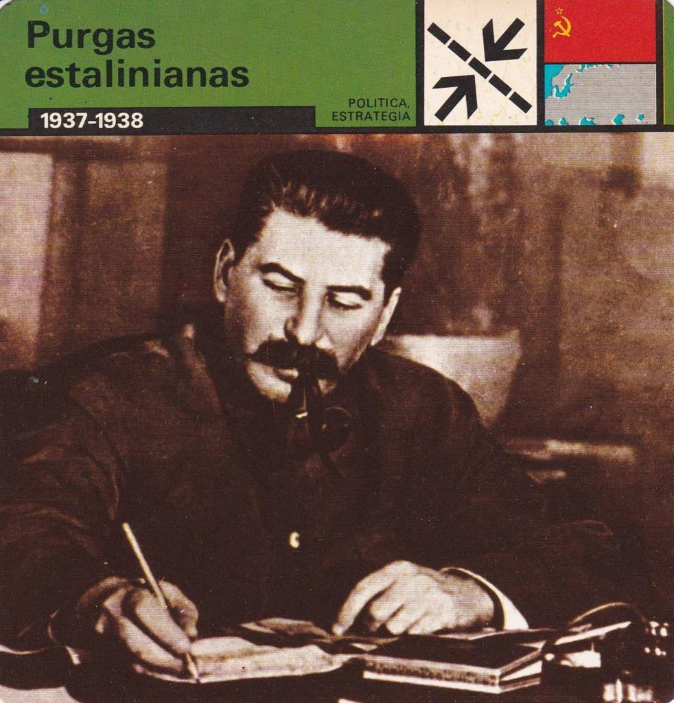 FICHA POLITICA, ESTRATEGIA: PURGAS ESTALINIANAS. 1937-1938