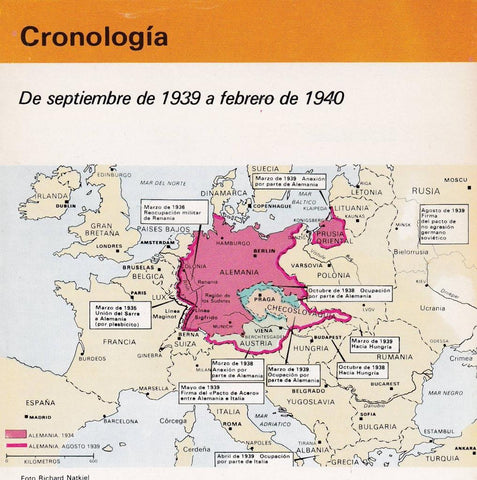 CRONOLOGIA: CRONOLOGIA: DE SEPTIEMBRE DE 1936 A FEBRERO DE 1940. TRIPTICO