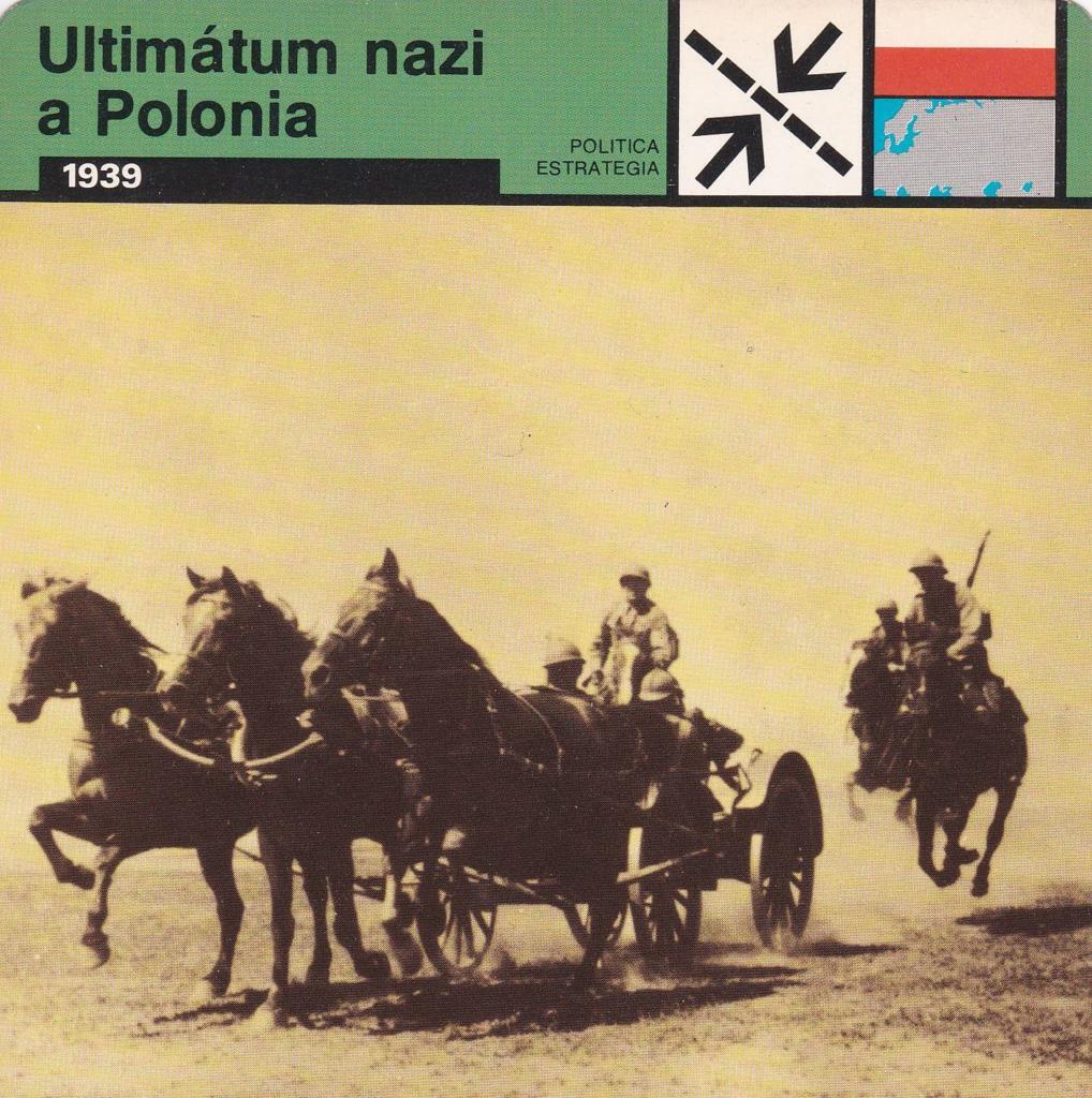 FICHA POLITICA, ESTRATEGIA: ULTIMATUM NAZI A POLONIA. 1939