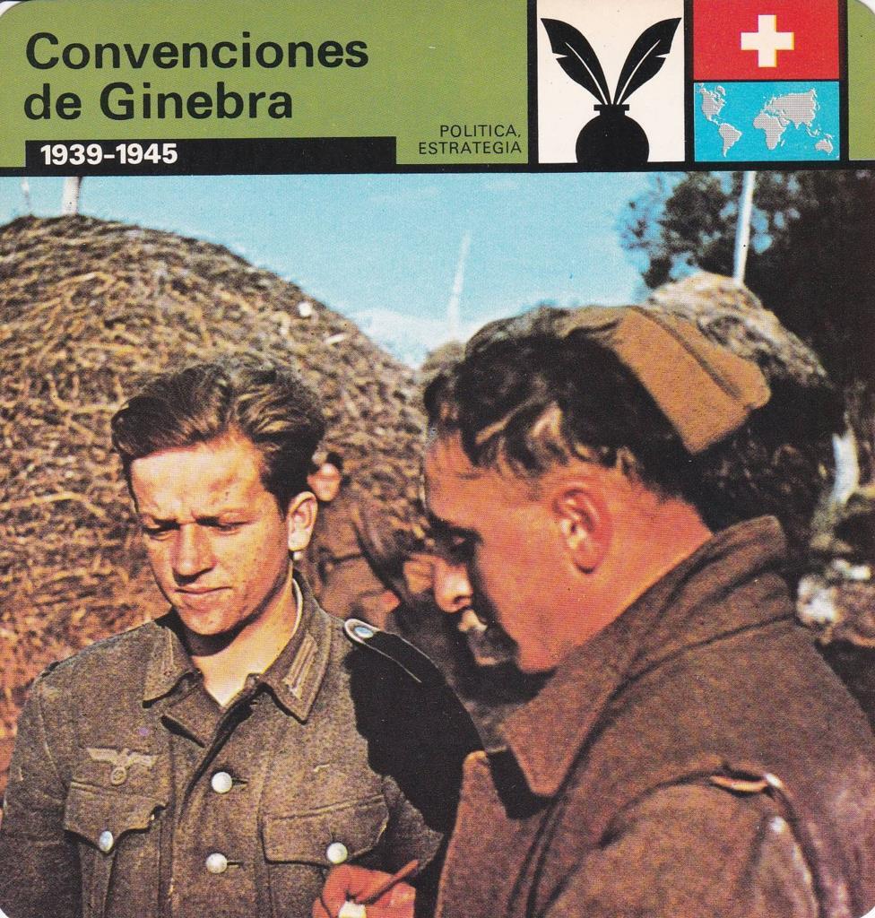 FICHA POLITICA, ESTRATEGIA: CONVENCIONES DE GINEBRA. 1939-1945