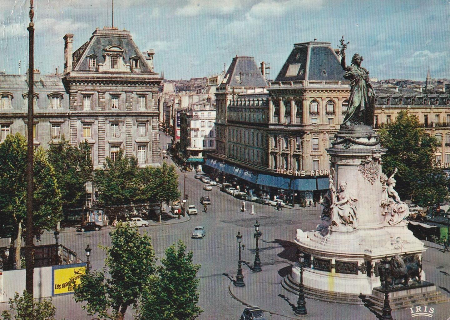 POSTAL B11789: PARIS: PLAZA DE LA REPUBLICA
