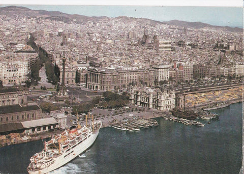POSTAL B11814: BARCELONA: VISTA AEREA
