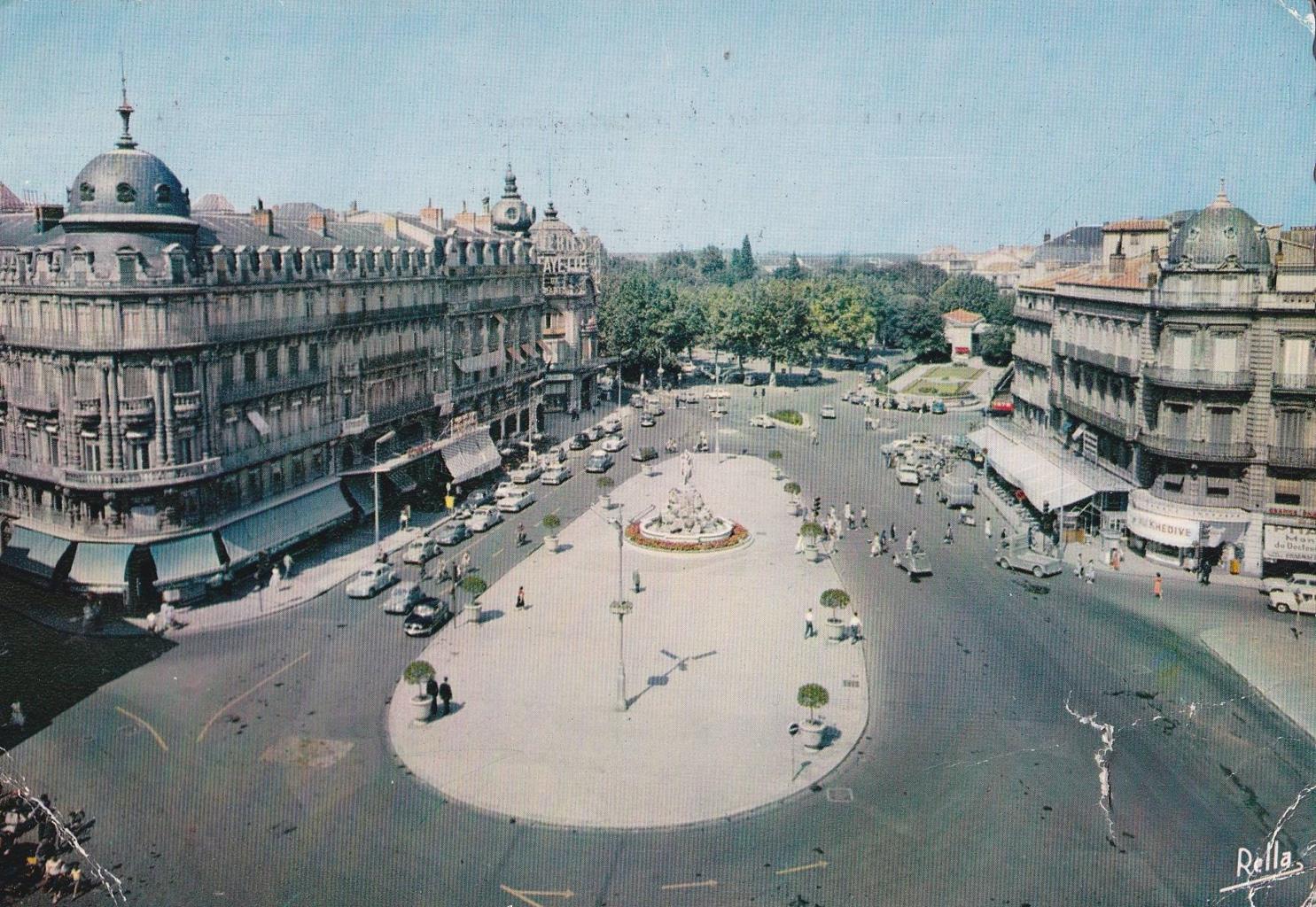 POSTAL B11755: MONTPELLIER: PLAZA DE LA COMEDIA