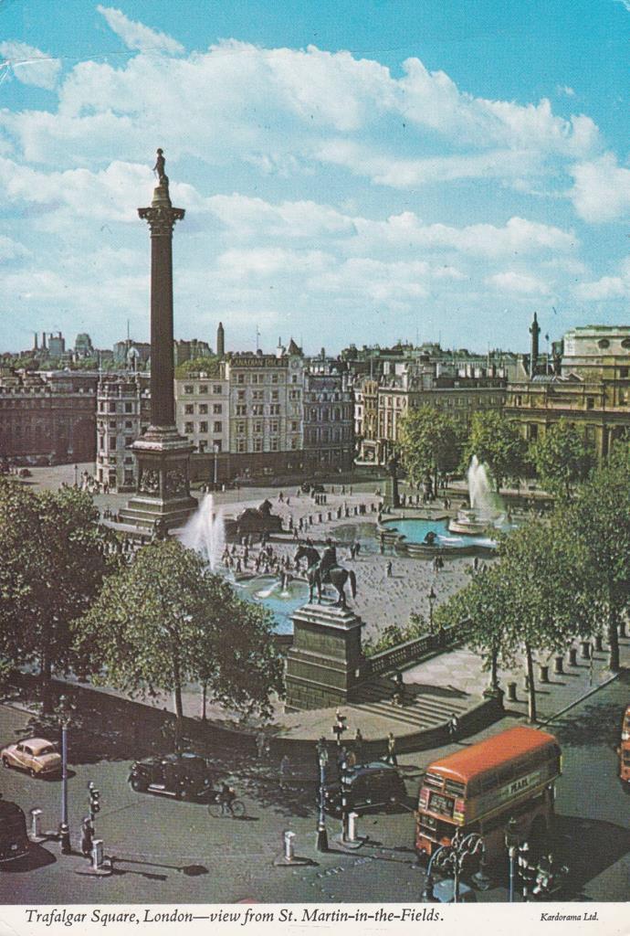 POSTAL B11743: LONDRES: PLAZA DE TRAFALGAR