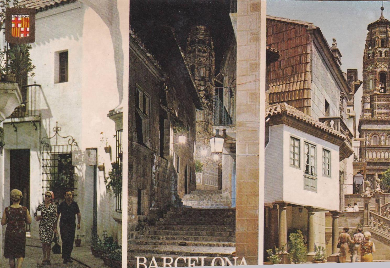 POSTAL B11783: BARCELONA: PUEBLO ESPAÑOL