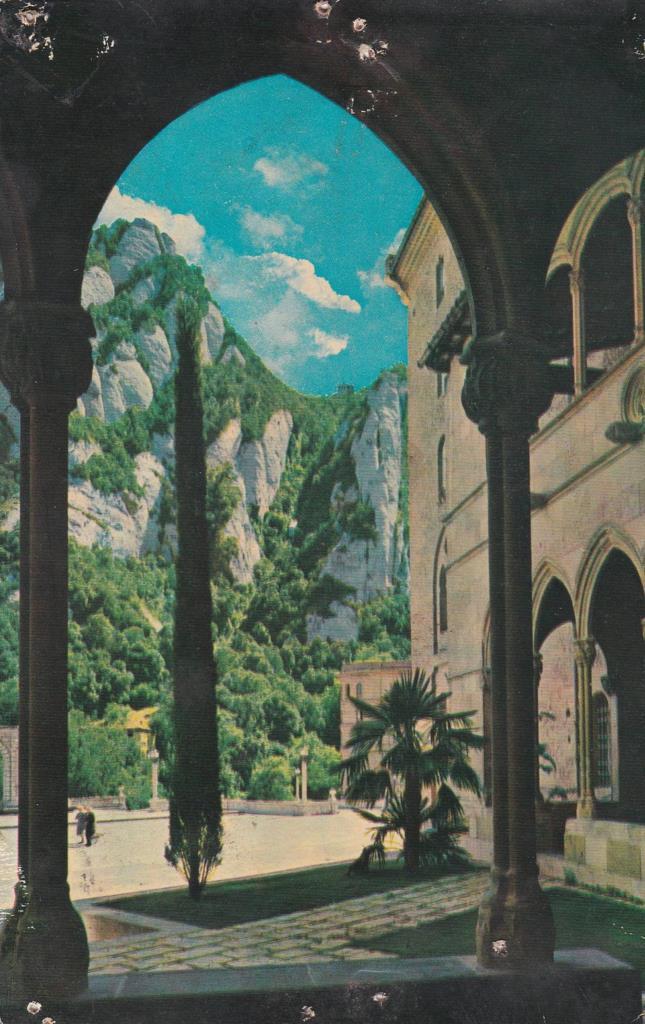 POSTAL B11776: MONTSERRAT: CLAUSTRO GOTICO