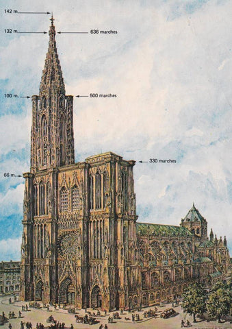 POSTAL B11775: ESTRASBURGO: LA CATEDRAL