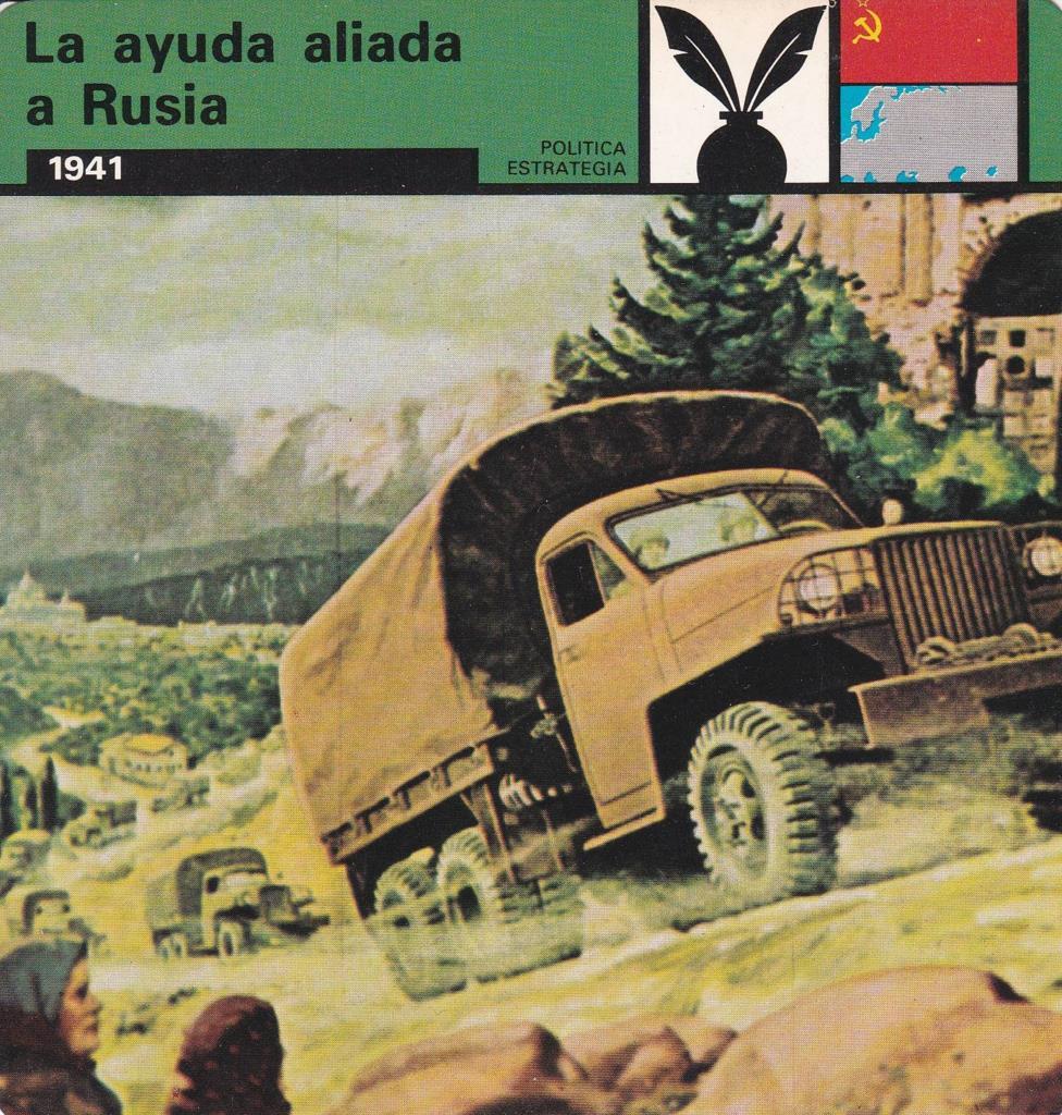 FICHA POLITICA, ESTRATEGIA: LA AYUDA ALIADA A RUSIA. 1941