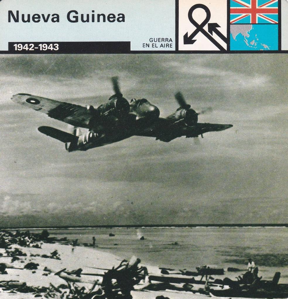 FICHA GUERRA EN EL AIRE: NUEVA GUINEA. 1942-1943