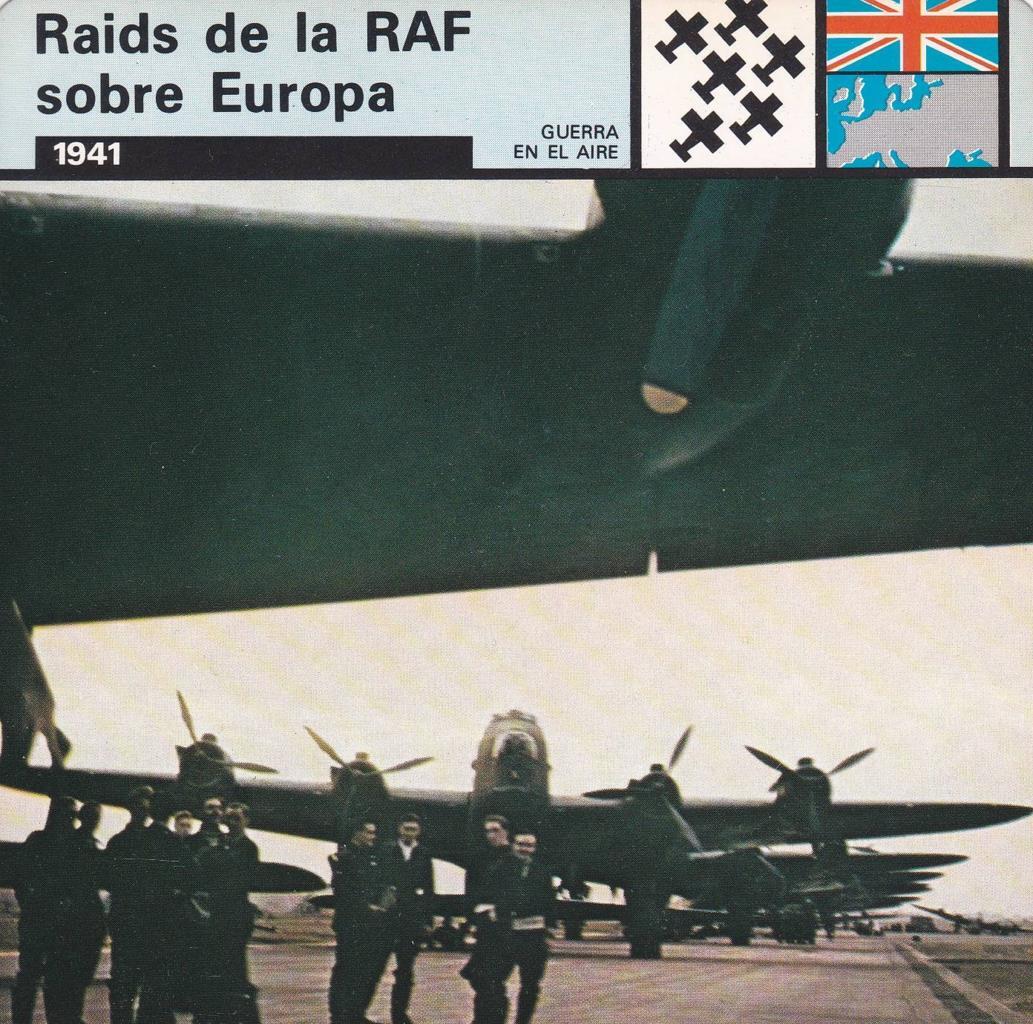 FICHA GUERRA EN EL AIRE: RAIDS DE LA RAF SOBRE EUROPA. 1941