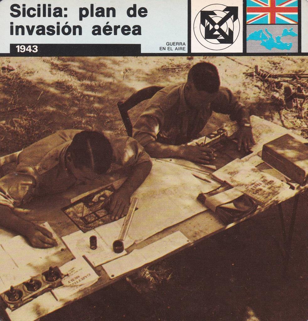 FICHA GUERRA EN EL AIRE: SICILIA: PLAN DE INVASION AEREA. 1943