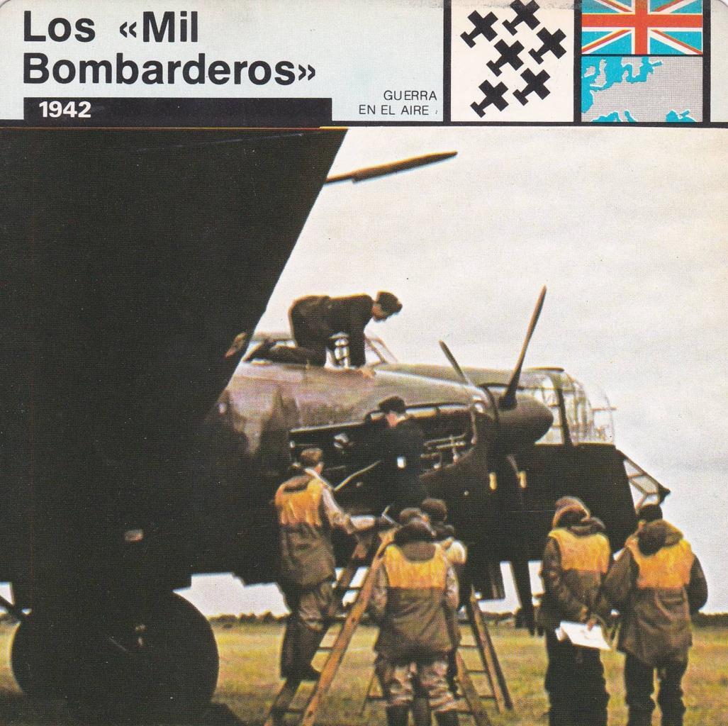 FICHA GUERRA EN EL AIRE: LOS"MIL BOMBARDEROS". 1942