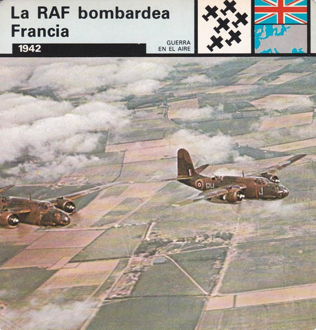 FICHA GUERRA EN EL AIRE: LA RAF BOMBARDEA FRANCIA. 1942