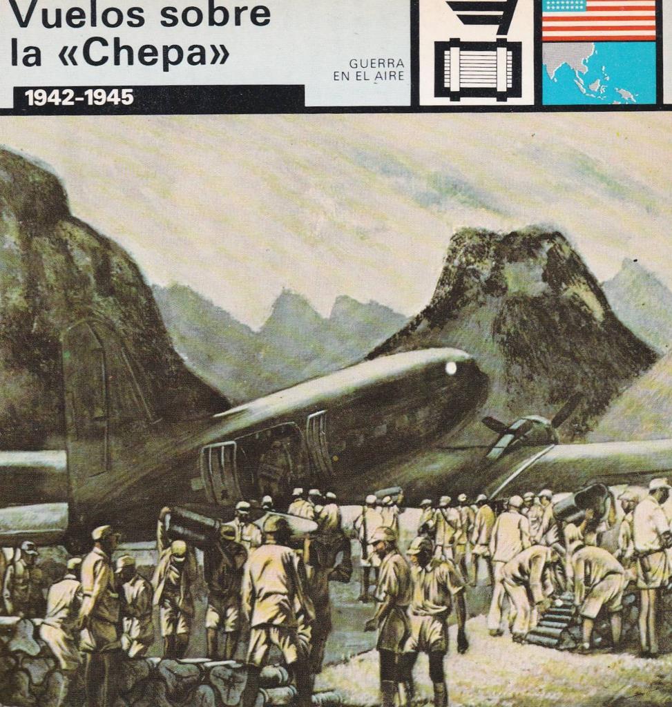 FICHA GUERRA EN EL AIRE: VUELOS SOBRE LA "CHEPA". 1942-1945