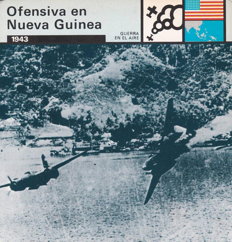 FICHA GUERRA EN EL AIRE: OFENSIVA EN NUEVA GUINEA. 1943