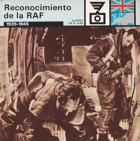 FICHA GUERRA EN EL AIRE: RECONOCIMIENTO DE LA RAF. 1939-1945