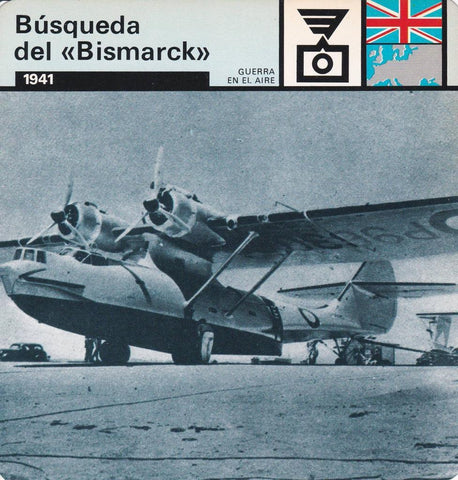 FICHA GUERRA EN EL AIRE: BUSQUEDA DEL "BISMARCK". 1941