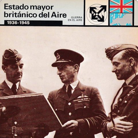 FICHA GUERRA EN EL AIRE: ESTADO MAYOR BRITANICO DEL AIRE. 1936-1945