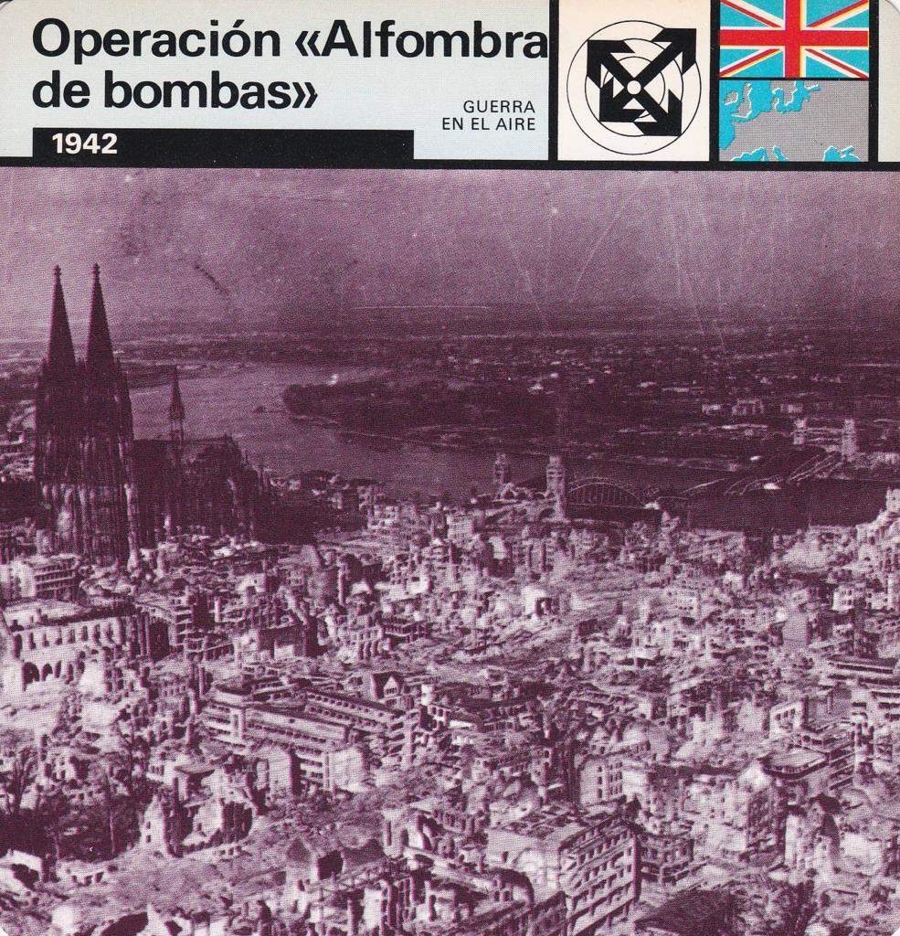 FICHA GUERRA EN EL AIRE: OPERACIÓN "ALFOMBRA DE BOMBAS". 1942