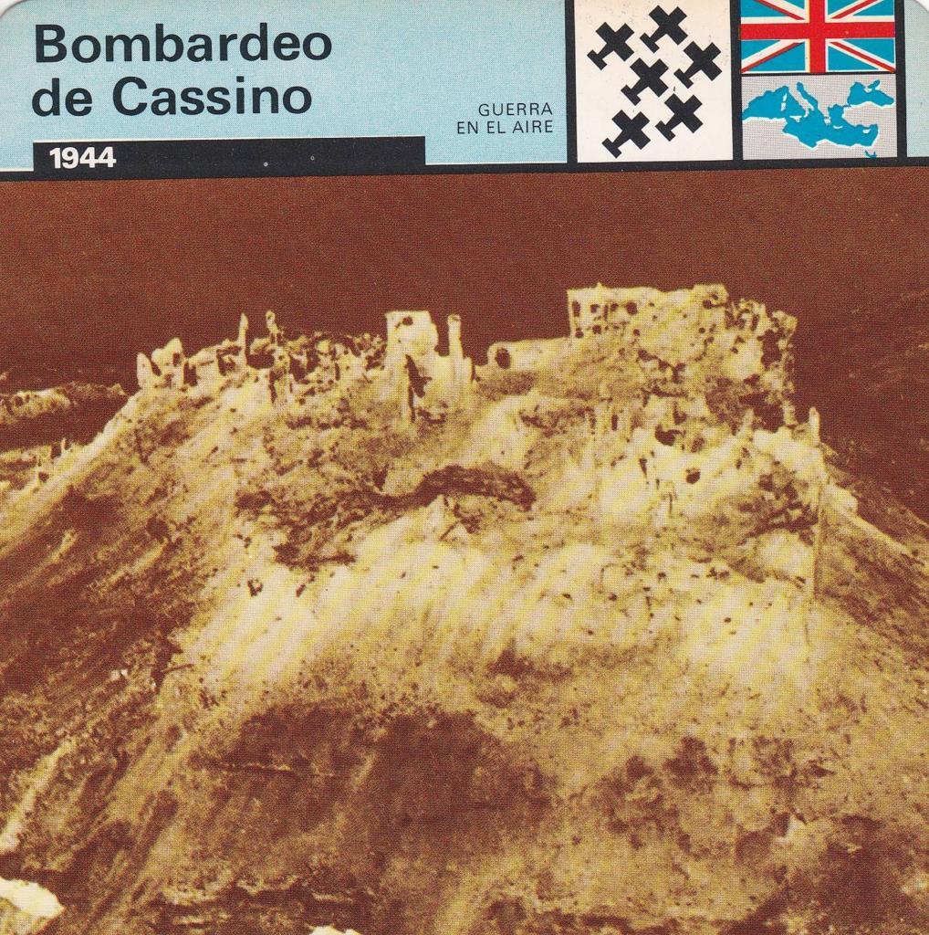 FICHA GUERRA EN EL AIRE: BOMBARDEO DEL CASSINO. 1944