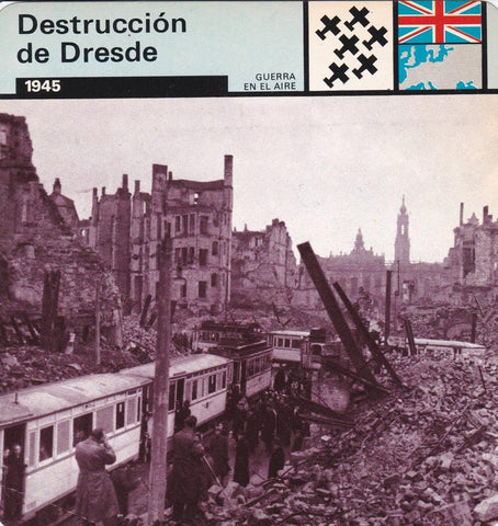 FICHA GUERRA EN EL AIRE: DESTRUCCION DE DRESDE. 1945